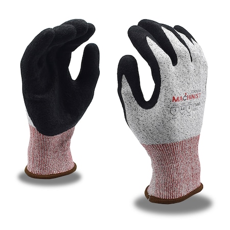 Cordova High-Performance Cut-Resistance, MACHINIST, Crinkle Latex Gloves, XS, PR 3734NRXS